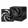 Picture of ARCTIC P12 (5 Pack) - 120 mm Case Fan, Pressure-optimised, Value Pack, Very Quiet Motor, Computer, Fan Speed: 1800 RPM - Black