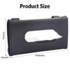 Picture of BANCHELLE Car Tissue Holder, Hanging Paper Towel Clip, PU Leather Tissue Box, Paper Carton, Paper Towel Box, Black