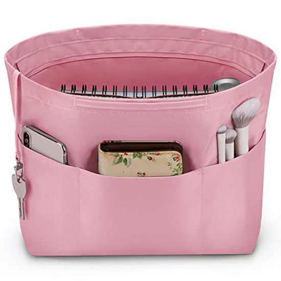 0761514 bridawn nylon tote organizer purse insert pocketbook organizer insert handbag divider with handles z 550