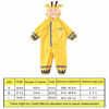 Picture of SSAWcasa One Piece Rain Suit Kids,Unisex Toddler Waterproof Rainsuit Rain Coat Coverall (S, Yellow Giraffe)