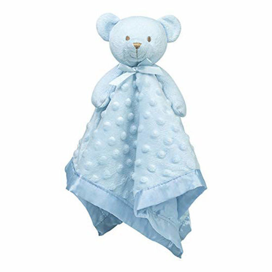 Picture of Pro Goleem Teddy Bear Lovey Baby Security Blanket Loveys for Babies Boy Unisex Soft Blue Lovie Christmas Baby Gift for Newborn Toddler 16 Inch