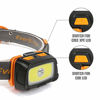 Picture of EverBrite Headlamp - 300 Lumens Headlight with Red/Green Light and Tail Light, 7 Lighting Modes, Perfect for Trail Running, Camping, Hiking and More, Adjustable Headband, 3 AAA Batteries Included