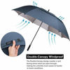 Picture of G4Free 62 inch Extra Large Windproof Golf Umbrella Automatic Open Umbrella Double Canopy Vented Sun UV Protection Oversize Stick UmbrellasDark Blue