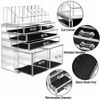 Picture of HBlife Makeup Organizer 3 Pieces Acrylic Cosmetic Storage Drawers and Jewelry Display Box, Clear