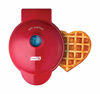 Picture of Dash Mini Waffle Maker Machine for Individuals, Paninis, Hash Browns, & Other On the Go Breakfast, Lunch, or Snacks, with Easy to Clean, Non-Stick Sides, Red Heart