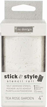 Picture of Prima Marketing Redesign Stick & Style Stencil Roll 4" X15yd-Tea, Tea Rose Garden
