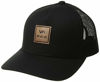 Picture of RVCA mens Rvca Men's Curved Bill Snapback Mesh Trucker Hat Baseball Cap, Black, One Size US