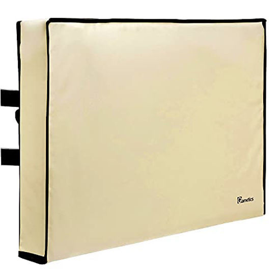 Picture of Outdoor TV Cover 48", 49", 50" - Universal Weatherproof Protector for Flat Screen TVs - Fits Most TV Mounts and Stands - Beige