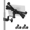 Picture of Neewer 7-14 inches Adjustable Tablet Holder Mount with 360 Degree Swivel Clamp for Connecting with Microphone Stand, Compatible with iPad, iPad Pro, iPad Air, Google Nexus Samsung Galaxy