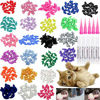 Picture of VICTHY 100pcs Cat Nail Caps, Cat Claw Caps Covers with Glue and Applicators Size Small