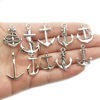 Picture of Nautical Charm Collection-50 Pcs Craft Supplies Nautical Ship Wheel Anchor lig Charms Pendants for Crafting, Jewelry Findings Making Accessory For DIY Necklace Bracelet (M066)