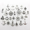 Picture of Nautical Charm Collection-50 Pcs Craft Supplies Nautical Ship Wheel Anchor lig Charms Pendants for Crafting, Jewelry Findings Making Accessory For DIY Necklace Bracelet (M066)