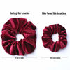 Picture of Whaline 6 Big Hair Scrunchies Velvet Elastics Large Hair Bobble Scrunchy Hair Bands Women Soft Hair Ties, 6 Colors