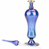 Picture of NileCart Egyptian Perfume Bottle large size 9 in. blue handmade in Egypt For your perfume, essential oils, Egyptian decoration or party table centerpiece