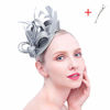 Picture of Fascinator Hats for Women Feather Cocktail Party Hats Bridal Kentucky Derby Headband