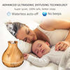 Picture of Aromatherapy Essential Oil Diffuser 550ml 12 Hours Wood Grain Aroma Diffuser with Timer Cool Mist Humidifier for Large Room, Home, Baby Bedroom, Waterless Auto Shut-Off, 7 Colors Lights Changing