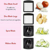 Picture of Fullstar Vegetable Chopper - Spiralizer Vegetable Slicer - Onion Chopper with Container - Pro Food Chopper - Black Slicer Dicer Cutter - 4 Blades