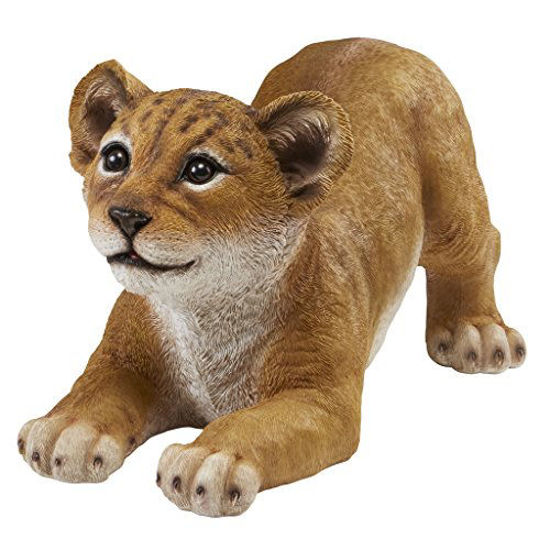 Picture of Design Toscano QM28733 Lion Cub of The Sahara Animal Statue: Tibesti, Full Color