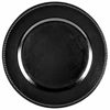 Picture of Tiger Chef Round Chargers for Dinner Plates - Charger Plates Black Beaded - 13-inch Wedding Charger Plates (12 Pack)