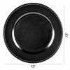 Picture of Tiger Chef Round Chargers for Dinner Plates - Charger Plates Black Beaded - 13-inch Wedding Charger Plates (12 Pack)