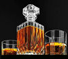 Picture of James Scott Crystal Decanter for Liquor, Whiskey & Scotch - Capacity 720ml (24 Oz.) | With Square Stopper | Packaged in a Beautiful Gift Box