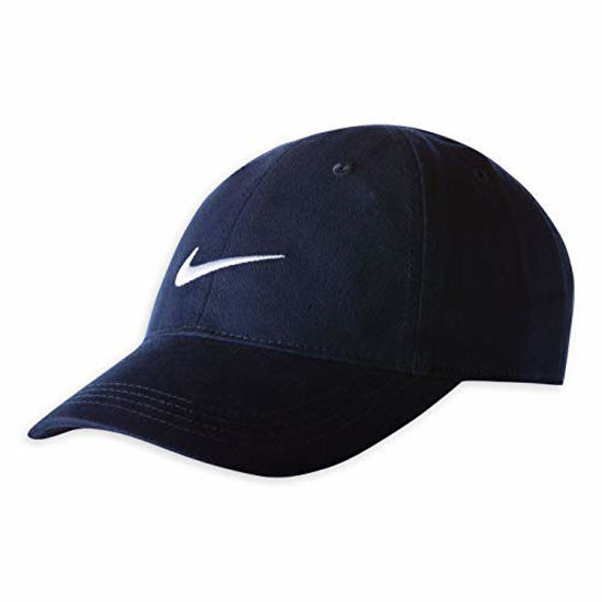 Picture of Nike Infants 1224 Months Navy Embroidered Swoosh Cap , Obsidian