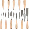 Picture of CONDA 11 Piece Stainless Steel Spatula Palette Knife Professional Palette Knife Painting Wood Handle