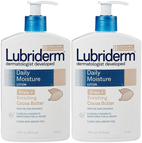 Picture of Lubriderm Daily Moisture Lotion Shea + Enriching Cocoa Butter - 16 oz - 2 pk