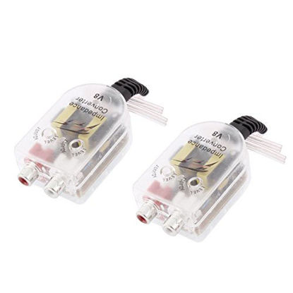 Picture of uxcell Car High to Low Impedance Converter Output to RCA Line Control 2 Pcs