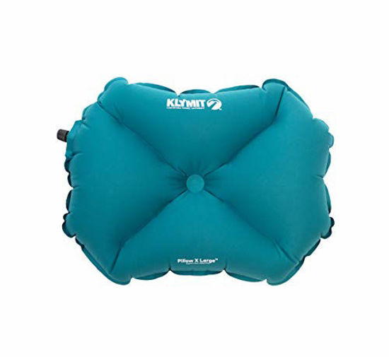 Picture of Klymit Pillow LARGE Inflatable Camping & Travel Pillow, Teal