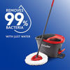 Picture of O-Cedar Easywring Microfiber Spin Mop & Bucket Floor Cleaning System with 3 Extra Refills