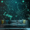 Picture of Glow in The Dark Stars for Ceiling, 1120PCS Airsnigi Glow in The Dark Wall Decals Long-Lasting Glowing Star Wall Stickers Perfect Gifts for Kids Room Decor, Halloween, Christmas-Green