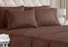 Picture of California King Size Sheet Set - 6 Piece Set - Hotel Luxury Bed Sheets - Extra Soft - Deep Pockets - Easy Fit - Breathable & Cooling - Wrinkle Free - Comfy - Brown Bed Sheets - Cali Kings Sheets