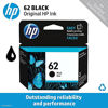 Picture of Original HP 62 Black Ink Cartridge | Works with HP ENVY 5540, 5640, 5660, 7640 Series, HP OfficeJet 5740, 8040 Series, HP OfficeJet Mobile 200, 250 Series | Eligible for Instant Ink | C2P04AN