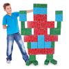 Picture of Cardboard Building Block, Exercise N Play 40pcs Extra-Thick Jumbo Giant Building Blocks in 3 Sizes for Kids