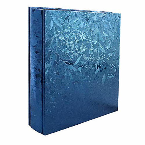 Large Black Leather Family Photo Album Book for 4x6 inch Picture