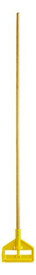 Picture of Rubbermaid Commercial Products, Industrial Grade - Wooden Wet Mop Holder Handle Stick for Floor Cleaning Heavy Duty, 60 Inch (FGH116000000)