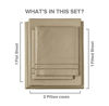 Picture of Queen Size Sheet Set - 4 Piece Set - Hotel Luxury Bed Sheets - Extra Soft - Deep Pockets - Easy Fit - Breathable & Cooling - Wrinkle Free - Comfy - Beige Tan Bed Sheets - Queens Sheets - 4 PC