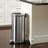 Picture of simplehuman 30 Liter / 8 Gallon Round Step Trash Can, Brushed Stainless Steel