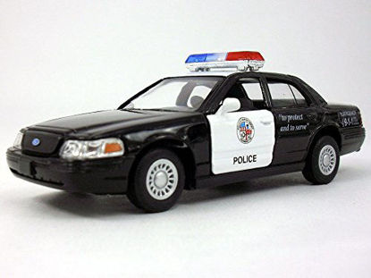 Picture of Ford Crown Victoria Police Interceptor 1/42 Scale Diecast Metal Model - BLACK