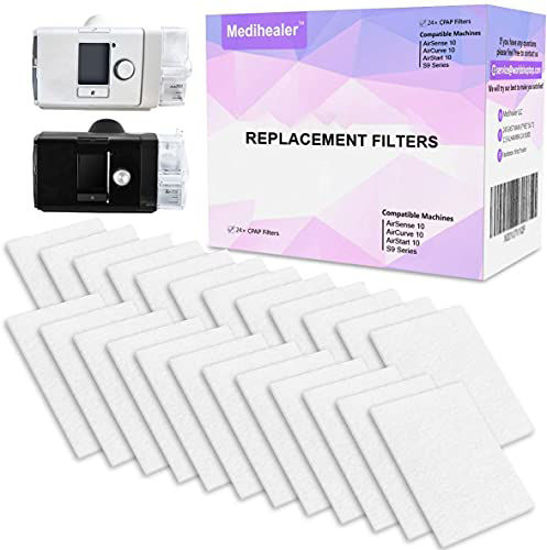 Picture of Medihealer CPAP Filters for Resmed(One-Year-Supply) - Premium Filters for Resmed AirSense 10 - AirCurve 10- S9-AirStart-Series Machines - Medihealer Replacement Filters Supplies-24 Packs