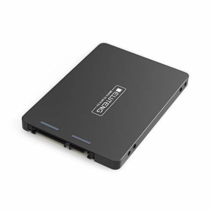 Picture of ELUTENG mSATA Caddy mSATA SSD to 2.5" SATA Convertor Adapter SATA III Aluminum 6Gbps for 30mm and 50mm, 2.5 SATA to mSATA SSD Enclosure mSATA SSD to 2.5 Inch SATA Adapter