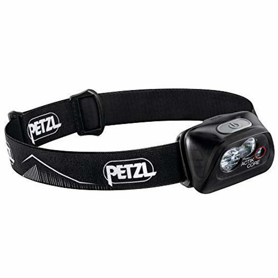 Picture of PETZL, ACTIK CORE Rechargeable Headlamp with 450 Lumens for Running and Hiking, Black