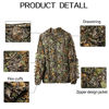 Picture of DoCred Ghillie Suit for Men, 3D Leafy Camo Hunting Suits Lightweight Hooded Camouflage Ghillie Breathable Hunting Suit for Jungle Hunting, Shooting, Airsoft, Hallowee Costume