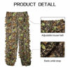 Picture of DoCred Ghillie Suit for Men, 3D Leafy Camo Hunting Suits Lightweight Hooded Camouflage Ghillie Breathable Hunting Suit for Jungle Hunting, Shooting, Airsoft, Hallowee Costume