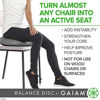 Picture of Gaiam Balance Disc Wobble Cushion Stability Core Trainer For Home Or Office Desk Chair & Kids Alternative Classroom Sensory Wiggle Seat - Grey , 16 Inch