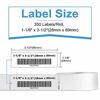 Picture of COLORWING Compatible 1-1/8" x 3-1/2" Address Labels Replacement for Dymo 30252 Labels, 28mm x 89mm Barcode Labels for Dymo LabelWriter 450, 450 Turbo, 4XL, 400 Printers, 350 Labels/Roll, 12 Rolls