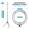 Picture of Neewer Ring Light Kit:18"/48cm Outer 55W 5500K Dimmable LED Ring Light, Light Stand, Carrying Bag for Camera,Smartphone,YouTube,TikTok,Self-Portrait Shooting, Black, Model:10088612