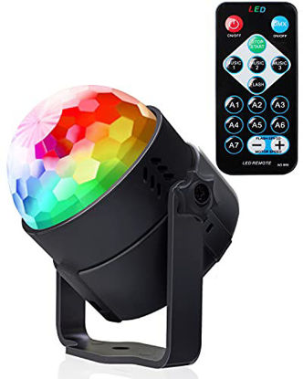 Picture of Party Lights Disco BallSound Activated Party Lights with Remote Control Dj Lighting7 Colors with Remote Control Disco Ball Lamps (1 pc)