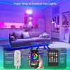 Picture of 65.6ft/20M Led Strip Lights, Long Smart Music Sync 5050 RGB Color Changing Light Strip Bluetooth APP/IR Remote/Switch Box Control Rope Lights LED Lights for Bedroom,Party,Home Decoration,Festival